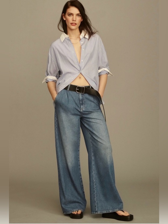 Pilcro Pants - Anthropologie Pilcro Pleated High-Rise Wide-Leg Jeans, Various Sizes